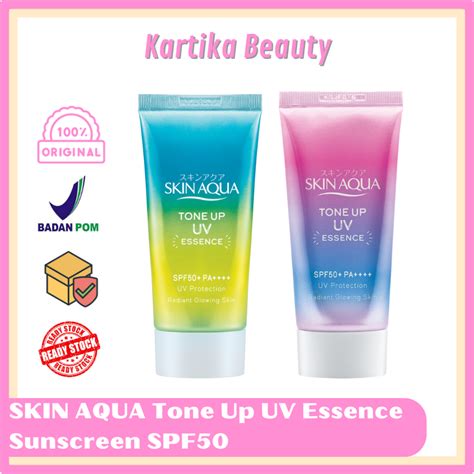 Jual Skin Aqua Tone Up Uv Essence Spf Gram Sunscreen Ton Ap