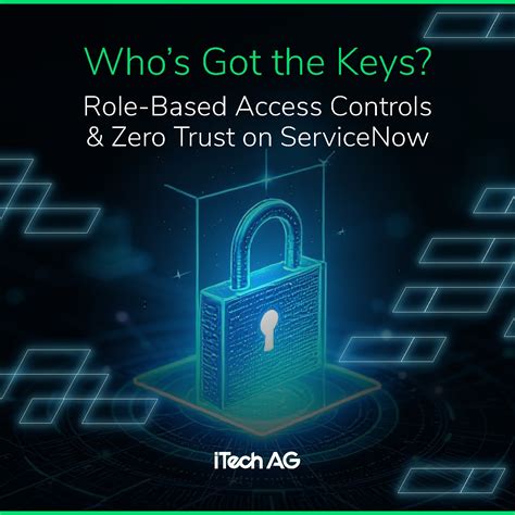 Who’s Got the Keys? Role-Based Access Controls & Zero Trust on ServiceNow - iTech AG