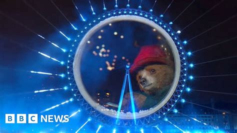 New Year Paddington Bear And Spectacular Fireworks In London Bbc News