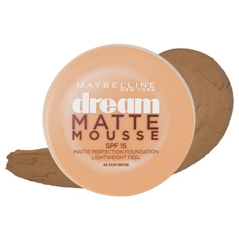 Maybelline Dream Matte Mousse Foundation SPF 15 48 Sun Beige U