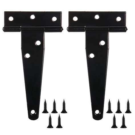 Buy Pieces T Hinge Black Inch Tee Shed Hinge Set T Strap Hinges