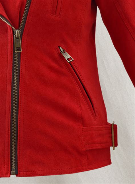 Soft Lava Red Suede Leather Jacket 267 Leathercult Genuine Custom Leather Products Jackets