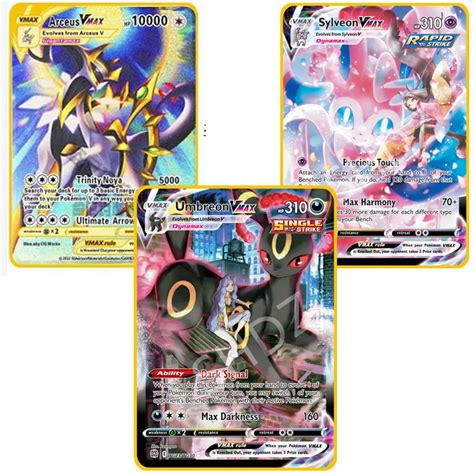 Pokemon Metal English Card Hp10000 Arceus Gx Vmax Mega Pokemon Diy