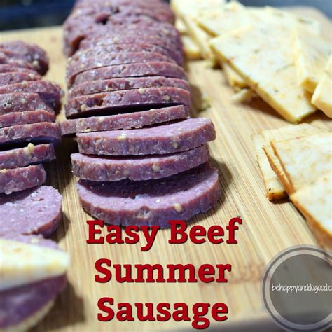 Easy Beef Summer Sausage Be Happy And Do Good