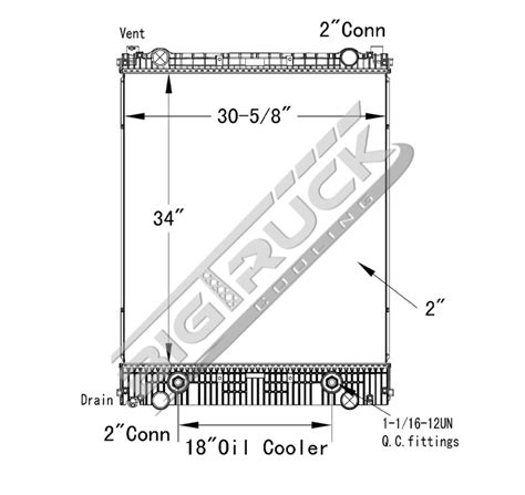 Big Truck Cooling Buy Now Freightliner Radiator P