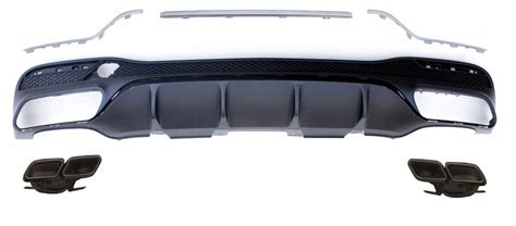 Mercedes Benz Gle Amg W166 Rear Diffuser With Exhaust Tips Forza Performance Group