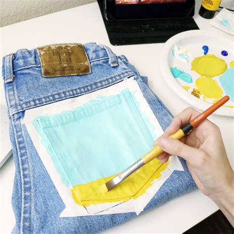 How To Paint On Jeans Steps With Photos Kessler Elsewhere