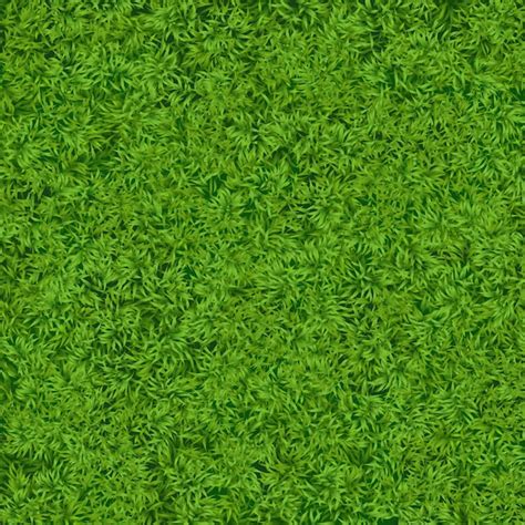 Textura De Grama Verde Realista Natural Vetor Premium