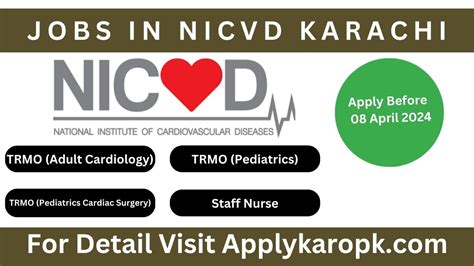 NICVD Jobs Best Healthcare Jobs 2024 Applykaropk