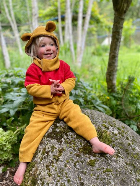 Winnie the Pooh Costume: Fleece Kids Character Outfit - Etsy