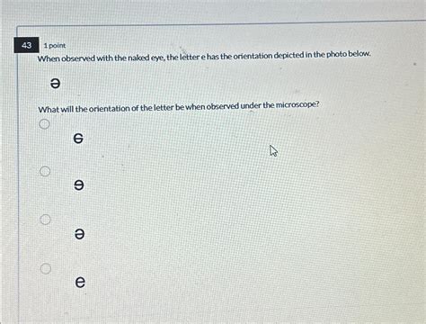 Solved 431 PointWhen Observed With The Naked Eye The Chegg