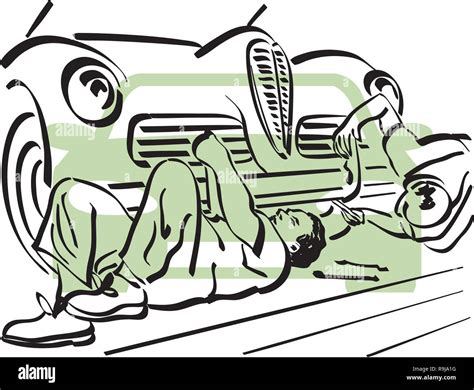 Auto Mechanic Drawing