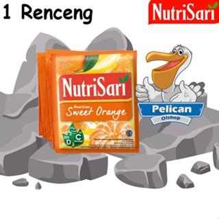 Jual Nutrisari American Sweet Orange 1 Renceng 10 Sachet Shopee