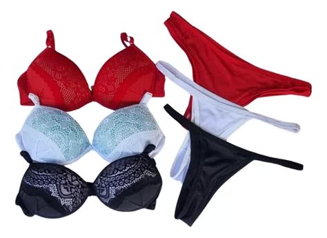 Kit Conjuntos De Lingeries Sexys Calcinhas E Suti Atacado Mercadolivre