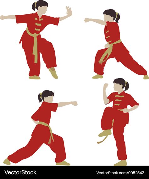 Wushu Royalty Free Vector Image - VectorStock