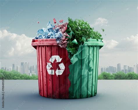 Environmentally Beneficial Concept For Waste Collection Dual Halves