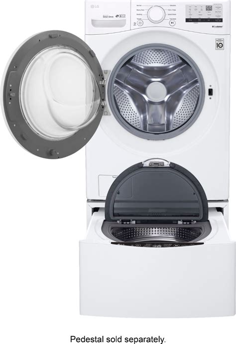 Lg 45 Cu Ft High Efficiency Stackable Front Load Washer With 6motion