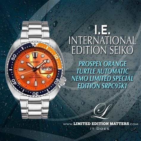 Seiko Prospex Orange Turtle Automatic M Diver Nemo Limited Special