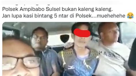 Diciduk Polisi Terduga Pelaku Kejahatan Ini Beri Testimoni Buser