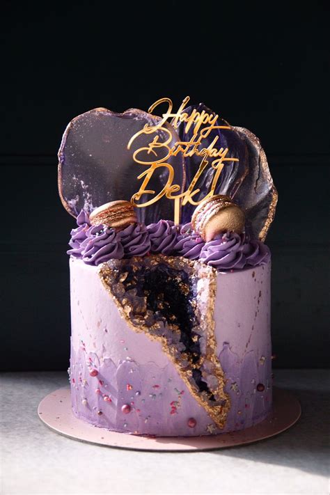 Purple Geode Cake Artofit