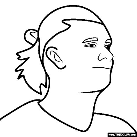 Erling Haaland Coloring Page