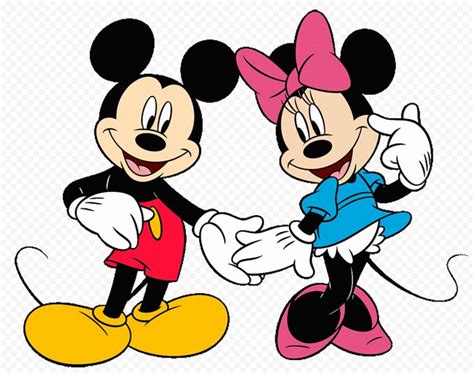 Mickey and Minnie Mouse Clipart Characters FREE PNG | Mickey mouse ...