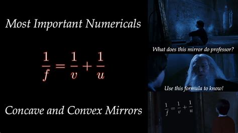 Numericals On Mirror Formulaconcave And Convex Mirror Class10 Ncert