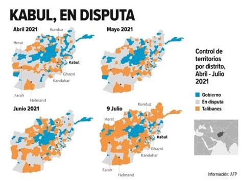 Mapa Así Avanzaron Los Talibanes En Su Férrea Ofensiva