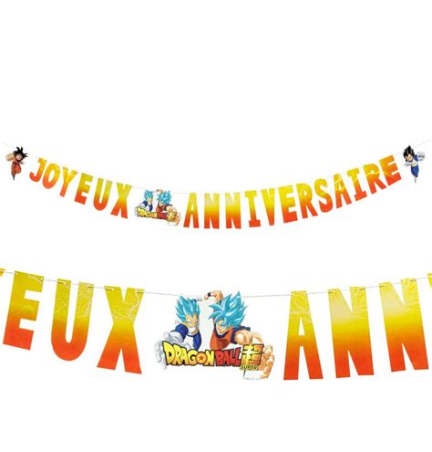 Guirlande Joyeux Anniversaire Dragon Ball Z Festi D Co R Union