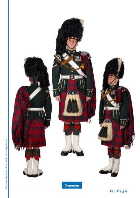 2 Scots Royal Highland Fusiliers No1a Dress Ceremonial Drummer