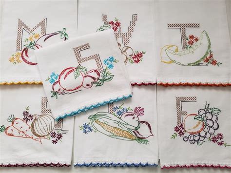 Dishcloths Kitchen Towels Vintage Inspired Kitchen Flour Sack Towels