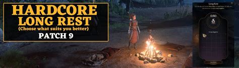 Hardcore Long Rest Choose What Suits You Better At Baldur S Gate 3 Nexus Mods And Community