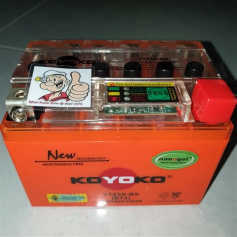 KOYOKO BATTERY YTZ5 BS For Yamaha Sniper Jupiter Spark R15 Etc