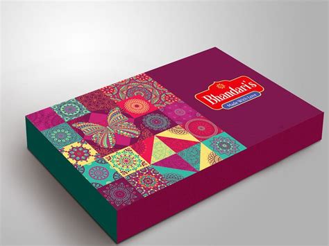 Sweets Box Packing Design Traditional Mithai Box On Behance Graphic