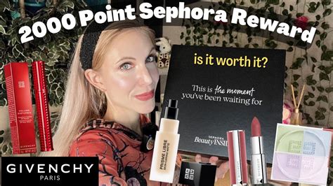 Is It Worth It Sephora Points Haul 2000 Pt Givenchy Reward Youtube