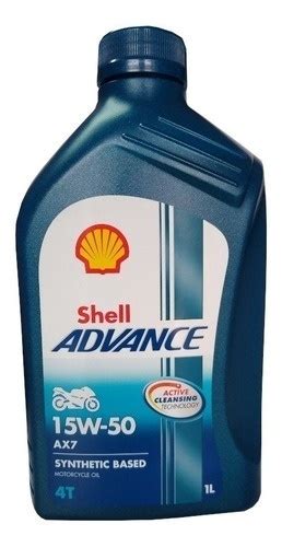 Lubricante Shell Advance 4T AX7 15W 50 Para Motores De 4 Tiempos