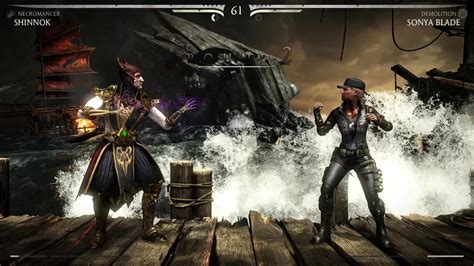 Mortal Kombat X Shinnok Necromancer Vs Sonya Blade Demolition