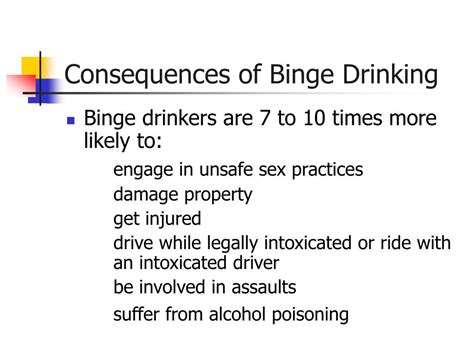 Ppt Binge Drinking Powerpoint Presentation Id217752