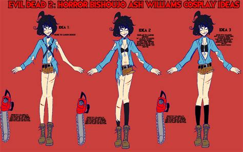 Ash Williams cosplay sketch ideas by RedBunnyTea on DeviantArt