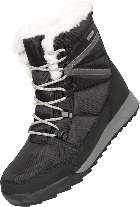 Mountain Warehouse Leisure Womens Snowboots - Snowproof, Faux Fur ...