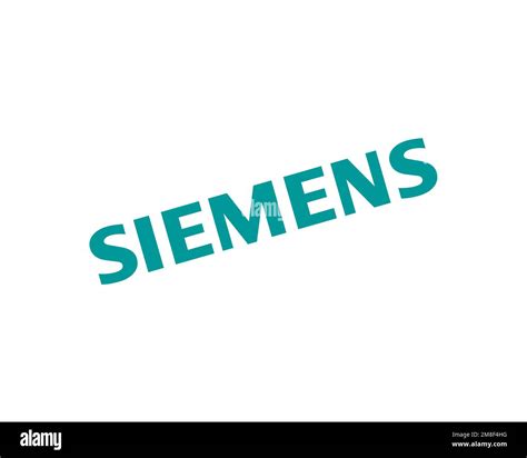 Siemens, rotated logo, white background Stock Photo - Alamy