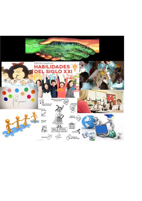 Collage Gr Fico Habilidades Siglo Xxi Inclusion Educativa