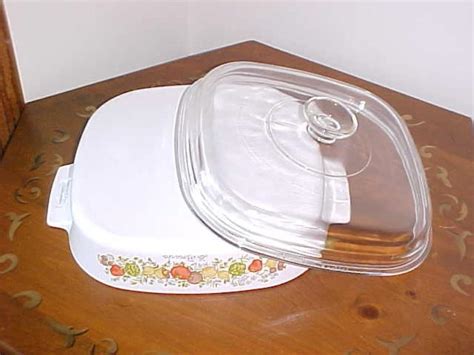 Vintage Corning Ware Casserole Dish With Lid Le Romarin Etsy