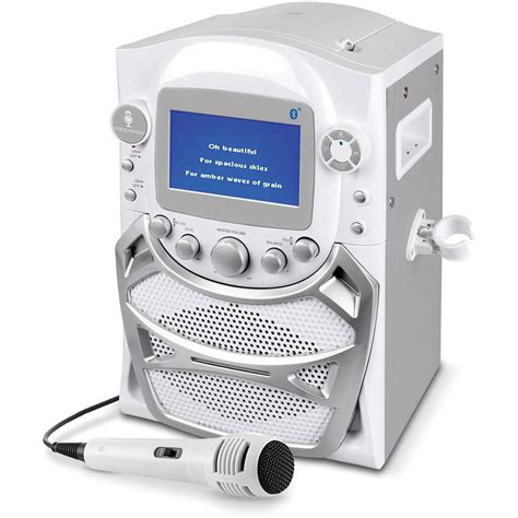 Singing Machine Cd G Karaoke Bluetooth System With Built In Color