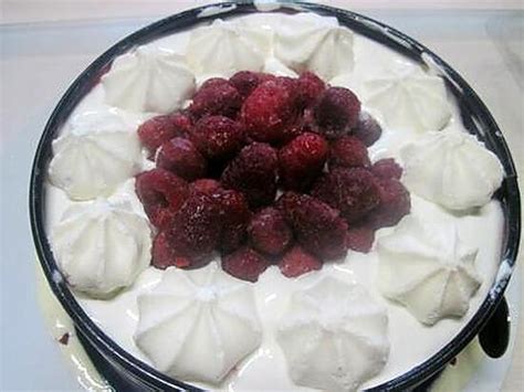 Recette De Vacherin Aux Framboises Et Meringues Par Tatie