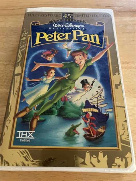 Peter Pan Vhs Th Anniversary Fully Restored Limited Edition