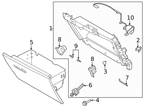 Genuine OEM Ford Glove Box Door Part LC5Z 7806024 AE Fits 2020 2022