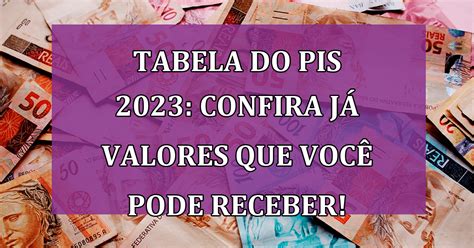 Tabela do PIS 2023 confira já valores que você pode receber de forma