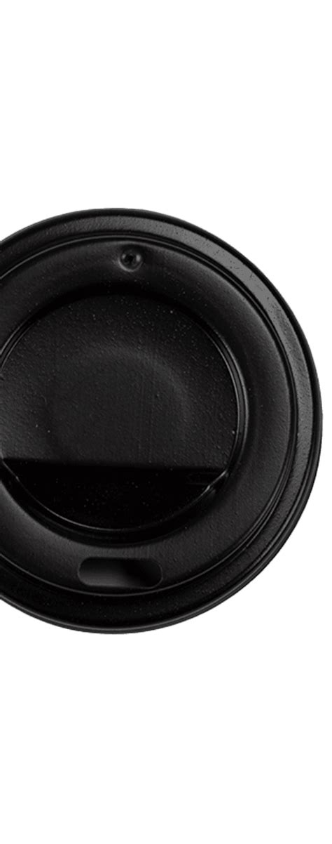 Black Sipper Dome Lid For 4oz Paper Hot Cups Coffee Cup Lid