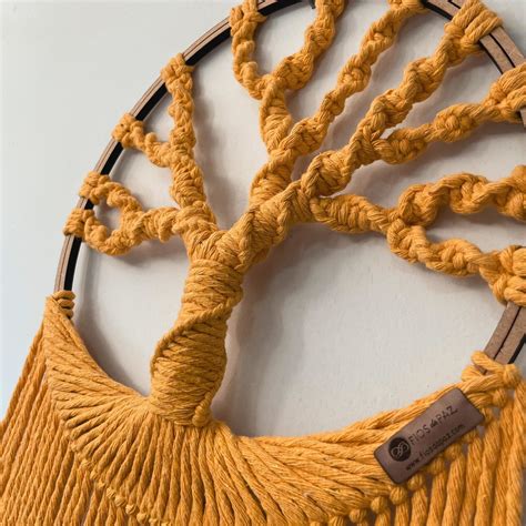 Árvore da Vida em Macrame Filtro dos Sonhos 30cm Elo7